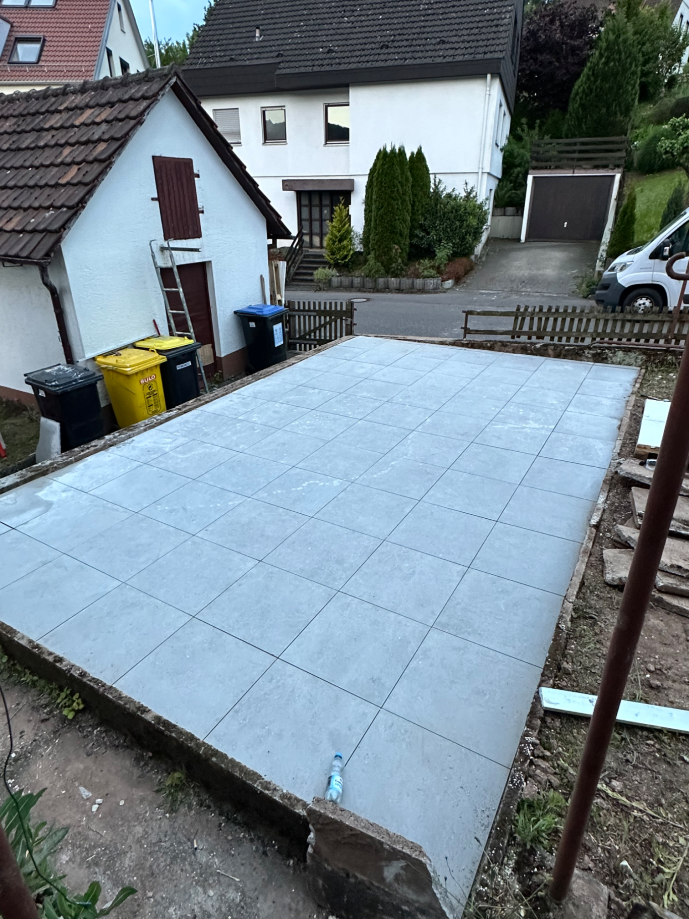 Terrasse fertig